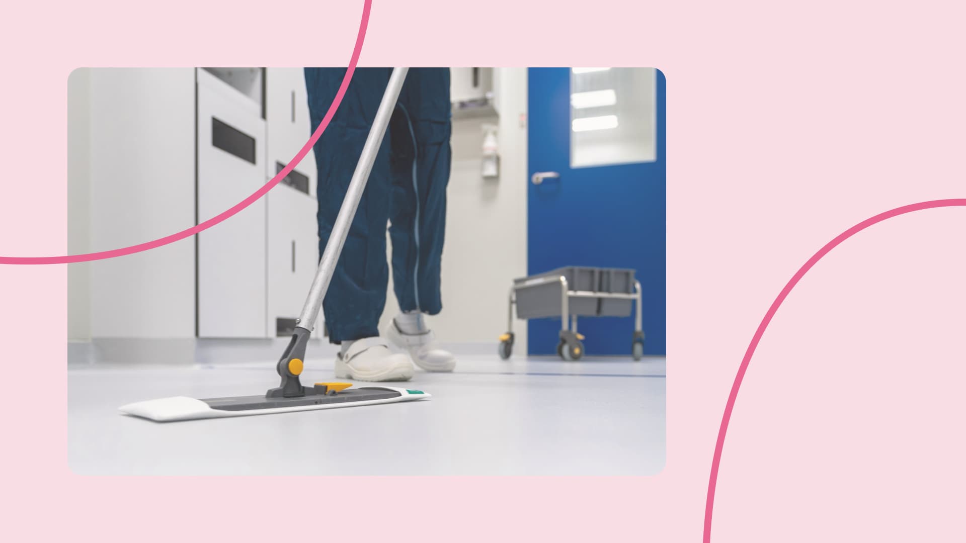 Cleaner at work
